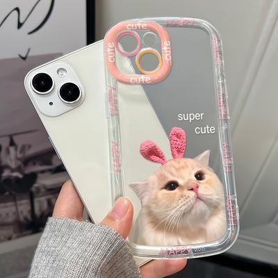 Mobile Phone Cases for iPhone 11 13 XR 15 Pro Max 12 14 Pro Max Case iPhone 16 7 Plus 8 Plus XS Max Cartoon Pattern Anti-drop Protection Shockproof