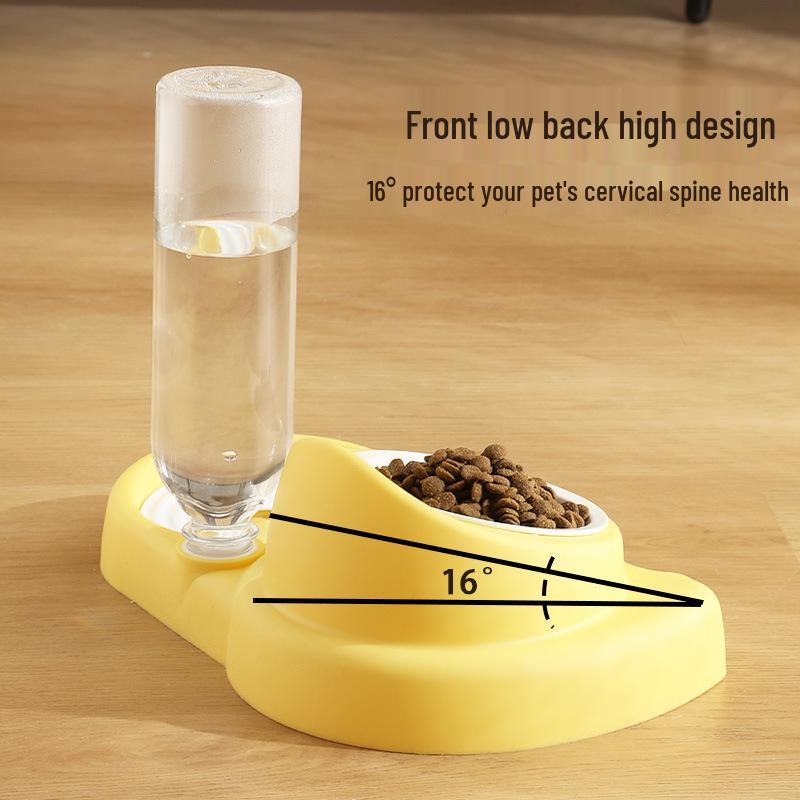 Dual-Use Ceramic Pet Feeder & Water Dispenser for Cats and Dogs