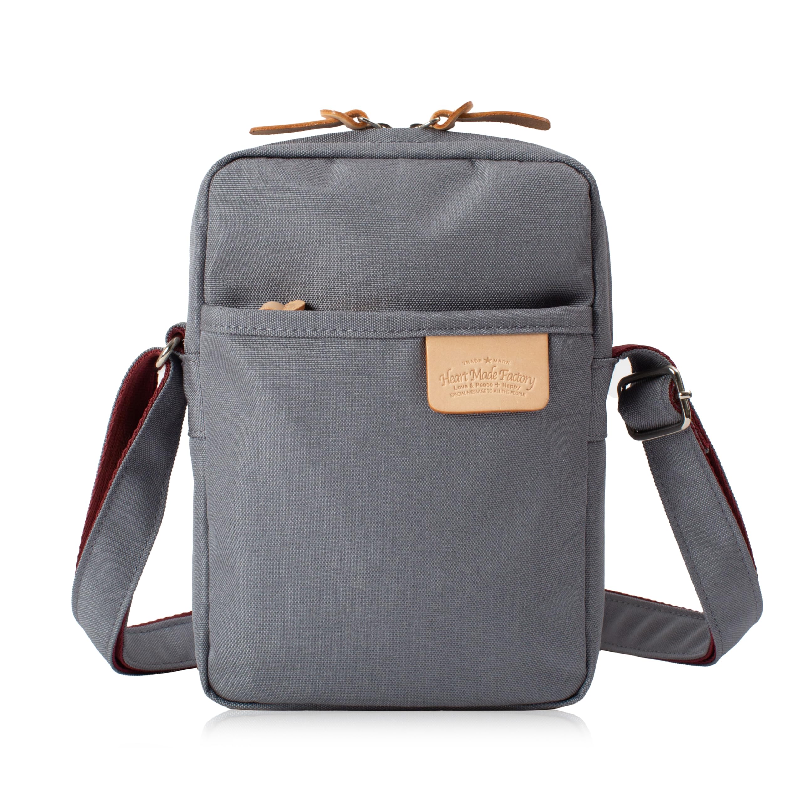 

Mini Shoulder Marupack [Heartmade Factory] Bag, Unisex, Small, Polyester, Series, FY-0737 (Gray) сірий колір