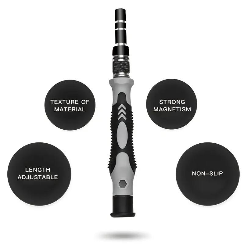 115-in-1 High-Strength Magnetic Screwdriver Set: Multi-Purpose Repair Tool Kit with Special-Shaped Screwdrivers