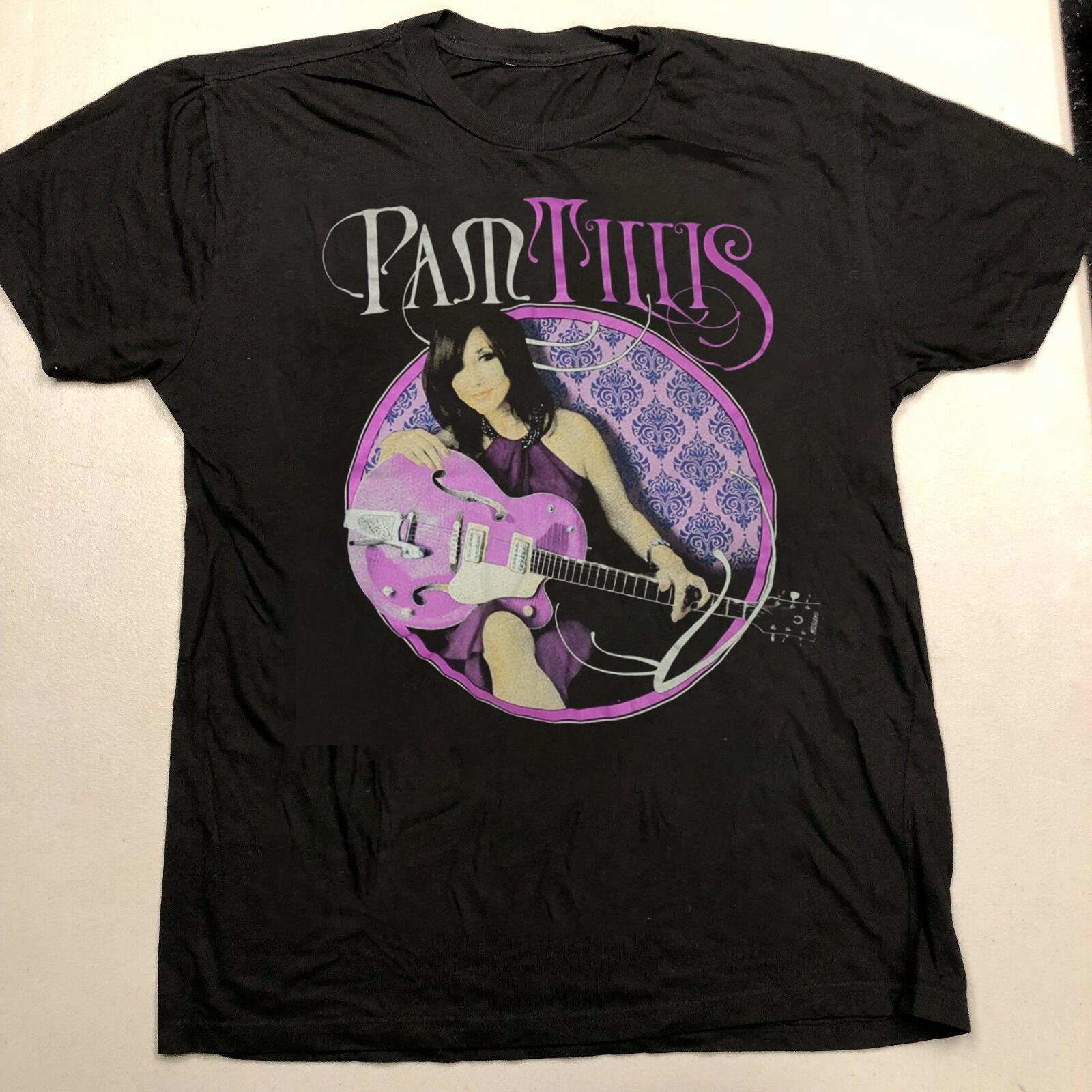 

Pam Tillis Concert Black Adult Cotton Shirt Short Tee SB318 3XL
