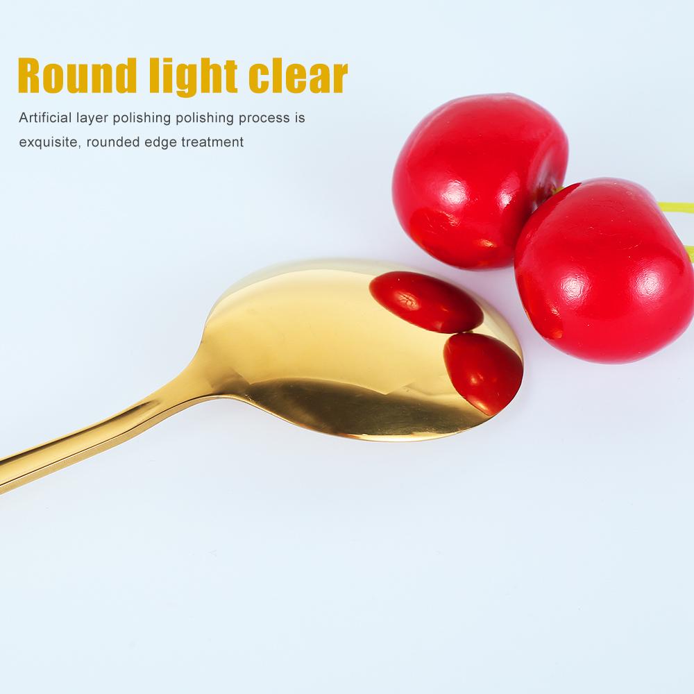 24-teiliges Geschirrset Edelstahl Besteckset Spiegel Silberware Messer Gabel Löffel Geschirr Besteckset Küchengeschirr