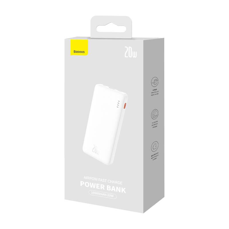 Powerbank Baseus Airpow 10000Mah 20W (Biały)