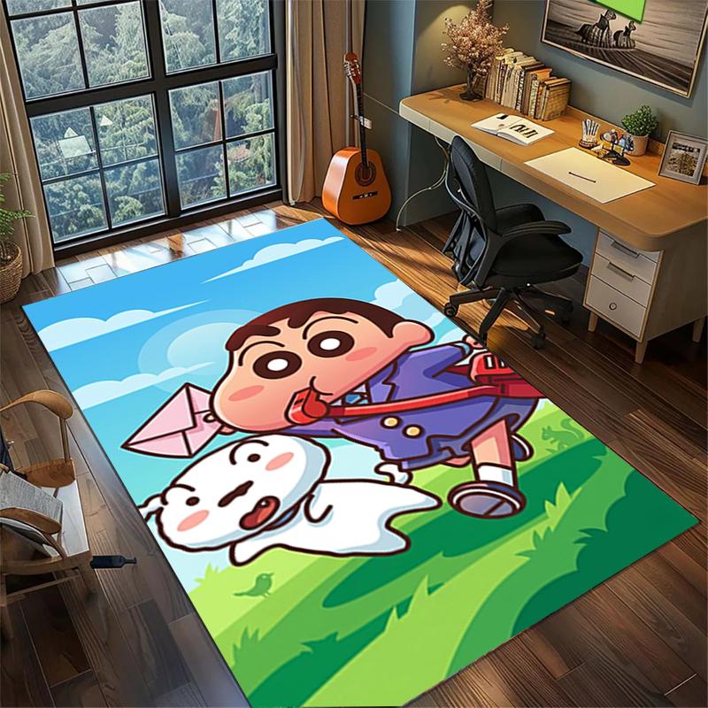 Carpet Crayon Shin-chan Large Area Non Slip Washable Rug Gamer Room Bedroom Home Decor
