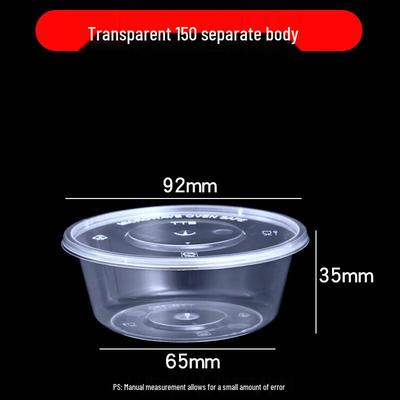 Disposable Transparent Sauce Cups with Lids