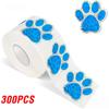 100-500pcs Cute Animal Paw Sticker DIY Colorful Holographic Lables Art Crafts Sticker Student Reward Stationery Stickers