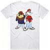 Bunny & Tasmanian Devil Cartoon Graphic T-Shirt Men Tee S-5XL