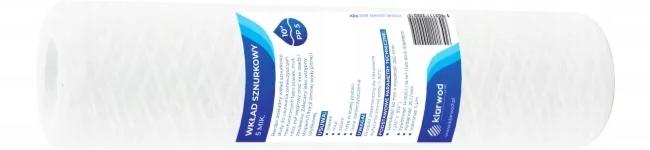 Filtr do wody wkład sznurkowy 10” cali 5 mikronów usuwa osad rdze PP10-5