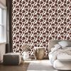 Cow Patches Wallpaper, Rust and Light Gray, for Living Room and Bedroom, 50x1000