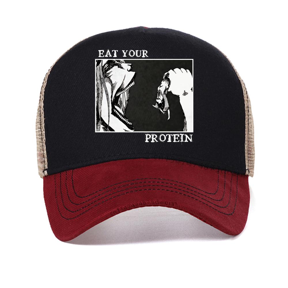

Attack on Titan cap summer anime girl graphic funny baseball caps fashion unisex casual breathable sun hat adjustable mesh hats Adjustable красный