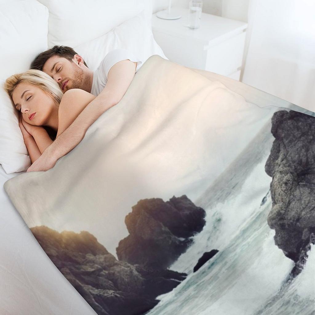 West Coast Beach Throw Blanket Single for Babies Luxury Designer for Winter Blankets