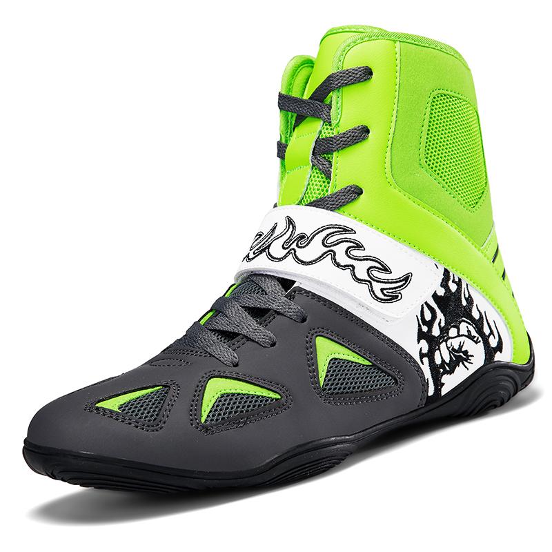 

Мужские боксерки Брендовые кроссовки Тренировочные Дышащие Женские Уличные Борцовки Профессиональные Высокие Нескользящие Боксерские Ботинки 39