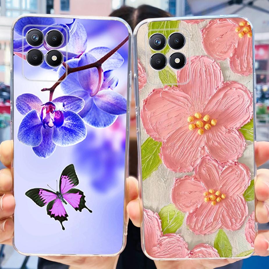 For Realme 8i Case Realme 8 Pro Cute Cartoon Cover Clear Silicone Soft Phone Case For Realme8 Pro Realme 8 5G 8i Back Cover Bags
