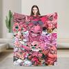 Pinks Monster  Soft Warm Blankets Dragons Balls Child Plush Throw Blanket Print Bedroom Flannel Bedspread Sofa Bed Cover