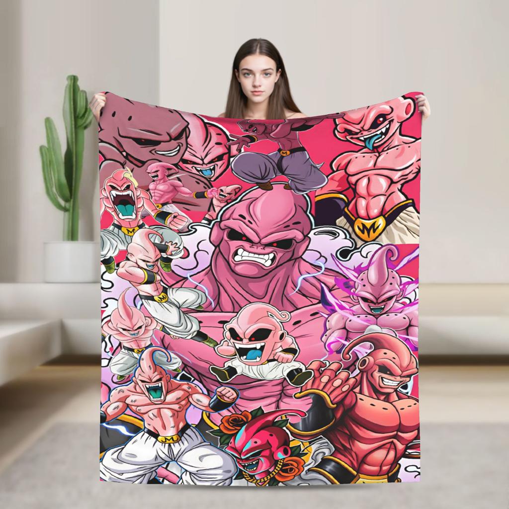 Pinks Monster Soft Warm Blankets Dragons Balls Child Plush Throw Blanket Print Bedroom Flannel Bedspread Sofa Bed Cover