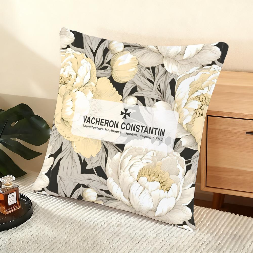 Cushion Cover Silky Short Plush Home Sofa Cushion Cover - Invisible Zipper Home Decoration FashionV-Vacherons C-Constantin
