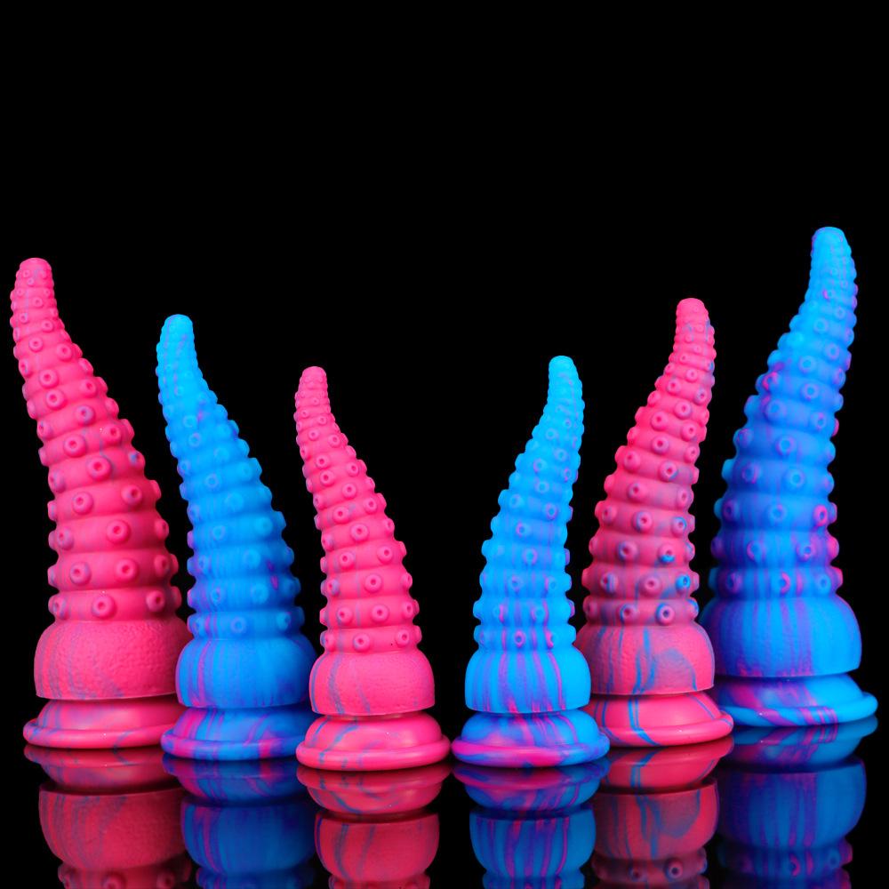 Doprava zdarma Velké silikonové chapadlo chobotnice dildo a anální kolík sexuální hračka
