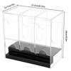 3-Slot Booster Card Storage Box Booster Pack Dispenser Acrylic Deck Storage Case Display Protector Container Organizer Box
