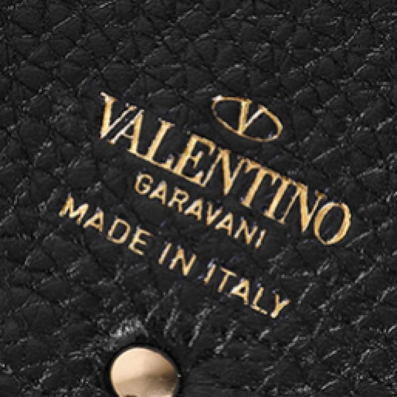 Valentino Rockstud Zip Card Holder P0605 Vsh 0no