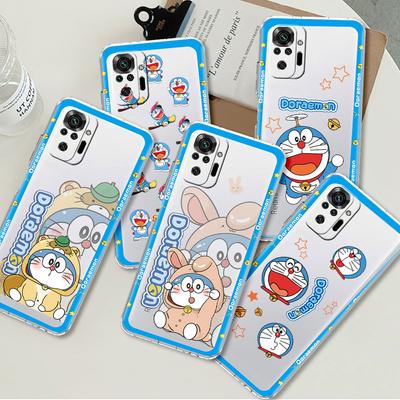 Hülle für Xiaomi Redmi Note 11 10 9 Pro 10S 9S 9A 9C K40 9T 10C 8 8T 7 Weiche Klare Silikon Handyhülle Anime Doraemon TPU Funda