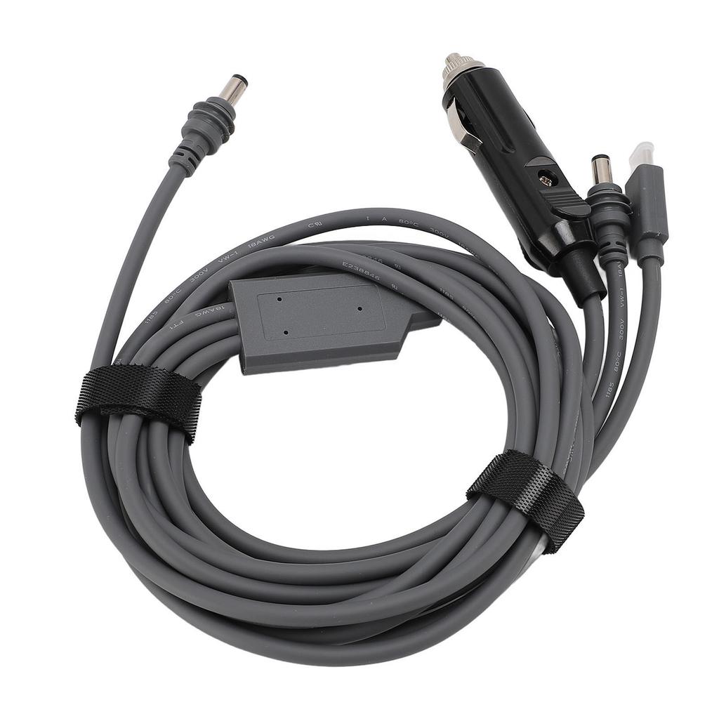 3 In 1 Power Cable DC Male Plug To Type C PD100W Car Charger Adapter Cord for Mini Satellite Device