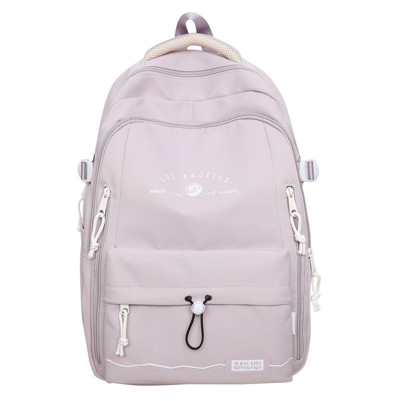 Sac à dos Homme Contraste de Couleurs Sac à dos Femme Grande Capacité Couple Voyage Sac d'écolier Étudiant