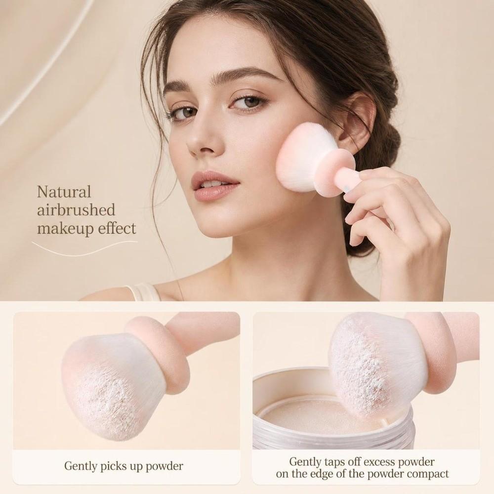 Large‑Head Powder Makeup Brush Reusable Blush Cosmetic Brush Loose Powder Brush  Setting Makeup