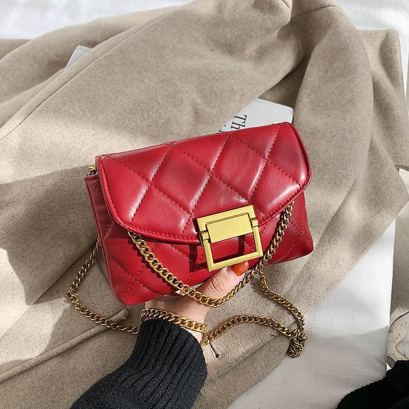 

This year s popular small bags, new trendy and popular, high-end fashion shoulder messenger bags, diamond chain bags for women красный
