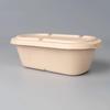 Zhenyu 1000ml Disposable Bagasse Food Containers with Lids, 200-Pack
