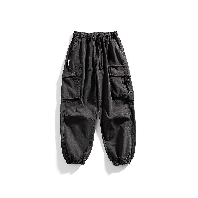 Tuta Funzionale Brand Trendy Retrò da Uomo Autunno e Inverno Gamba Larga Leggings Cotone Puro Casual Sport all'Aperto