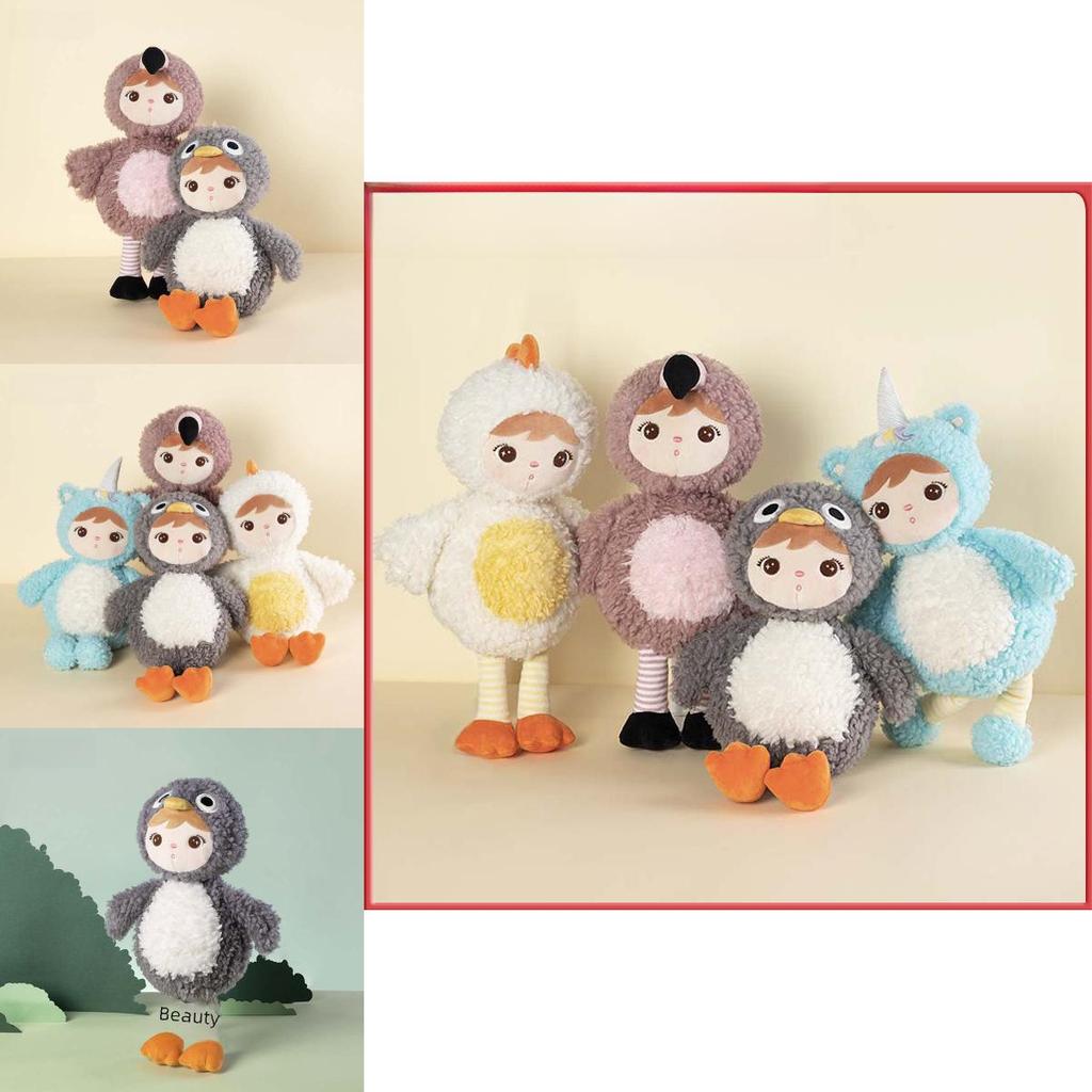 Adorable Long Plush Unicorn Flamingo Penguin Chicken Stuffed Animal Toys