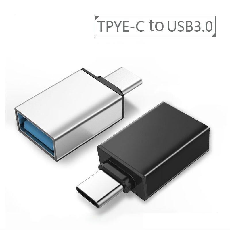 Usb 3.1 To Usb 3.0 Adapter Glossy Mobile Phone Adapter Usb C Male To Usb Female Converter Portable Type-C Converter For