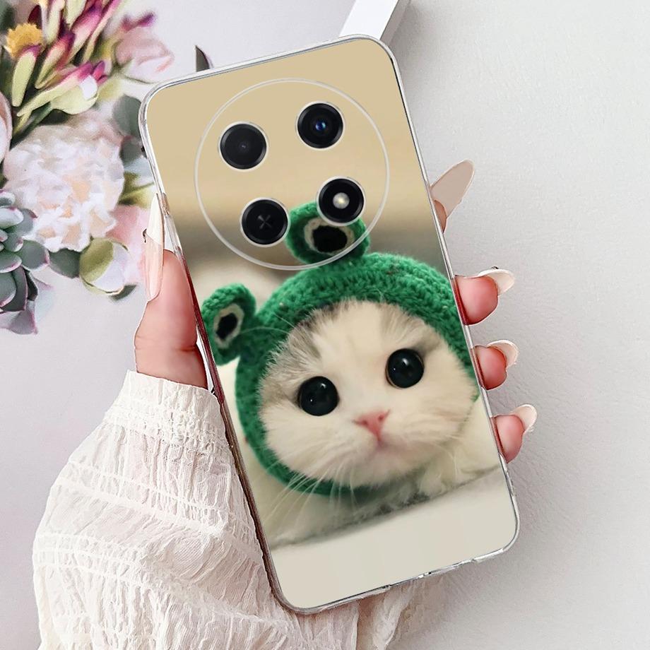 For Huawei Nova 13i 12i Case Cute Animal Tiger Lion Dragon Cartoon Phone Cover On Nova13i Nova12i Soft Silicone Clear Coques