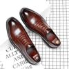 Men'S Korean Version Trendy Shoes Business Dress Pointed Breathable Youth British Casual Leather Shoes 28566-G