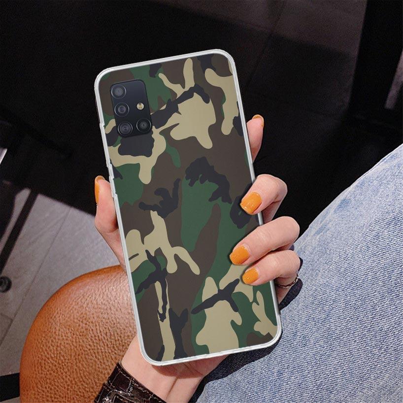 Camouflage Military Phone Case For Samsung Galaxy A52 A32 A22 A12 A51 A31 A50S A30S A20S A10S Note 20 Ultra 10 Plus S10 A72 A71
