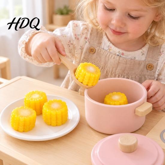 Realistic Kitchen Display 6Pcs Artificial Corn Slices Set Fake Props Decorative for Shelves Creative Vegetable Ornaments Farmhouse Home Decoration