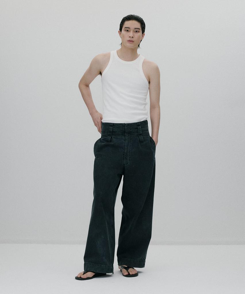 Sunjin New High-Rise Wide-Leg Pants [Black]