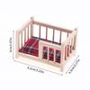1:12 Dollhouse Miniature Baby Crib Bed Baby Cot Furniture Model Decor Toy Doll House Accessories