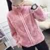 Autumn Winter Fashion Both Sides Wear Women Coat And Jackets Long Sleeve Warm Slim Fleece Clothes