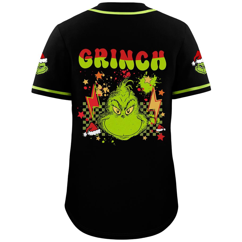 Children's Casual Cartoon Print Short-sleeved Baseball Jerseys Children's Sportswear Top