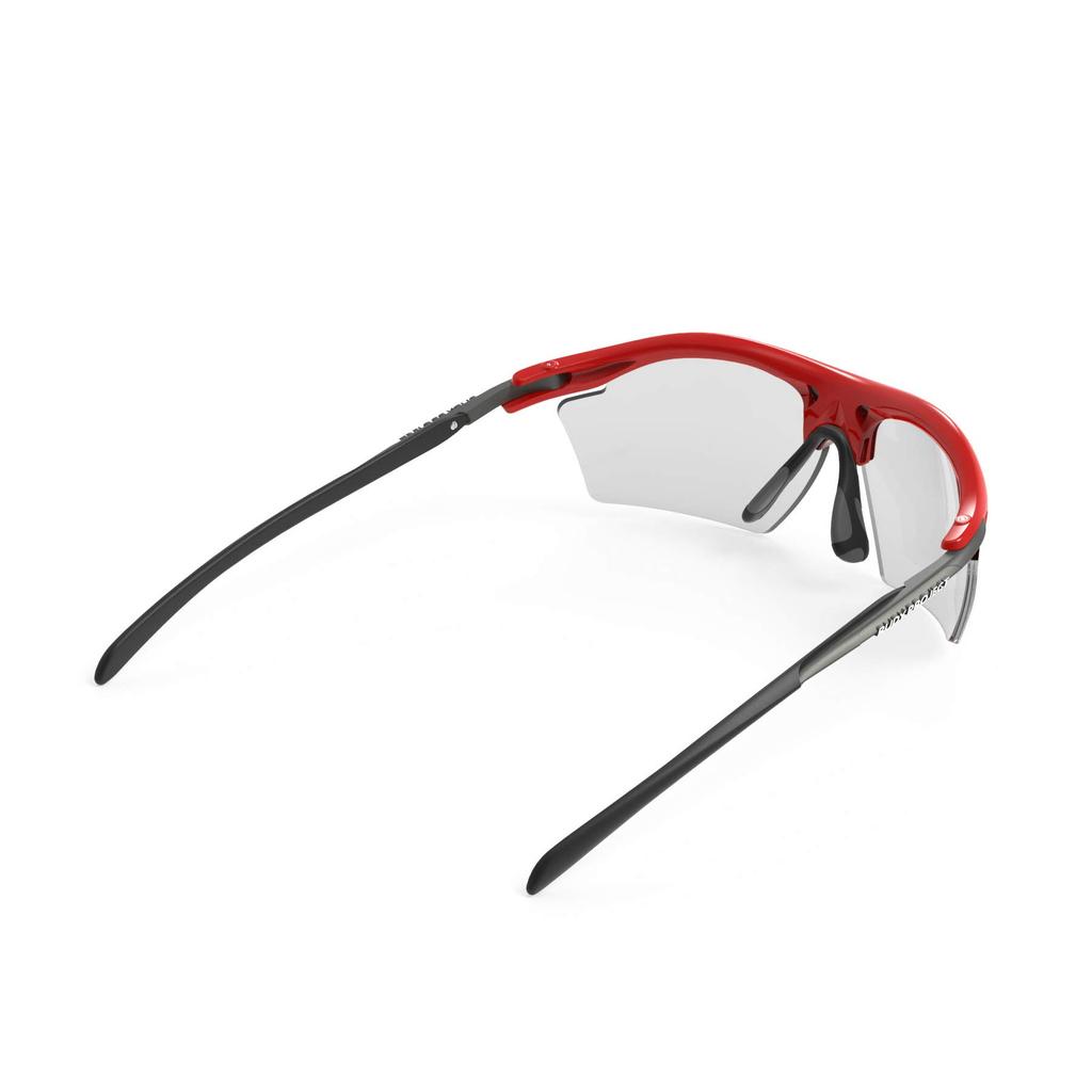 RUDY PROJECT Sports Sunglasses for Road and RYDON SLIM Fire Red Frame with Impact X2 Photochromic Black Bikes, Cycling, Marathons, Jogging,