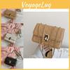 Vintage Casual Crossbody Shoulder Bag For Women Featuring Stylish Chain Design And Soft Pu Material