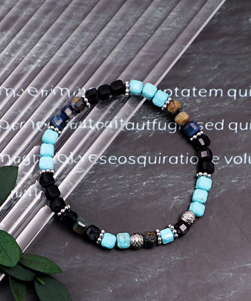 Polalita Black Türkiye Blue Mix Bracelet (Plt-Br-073_Bl)