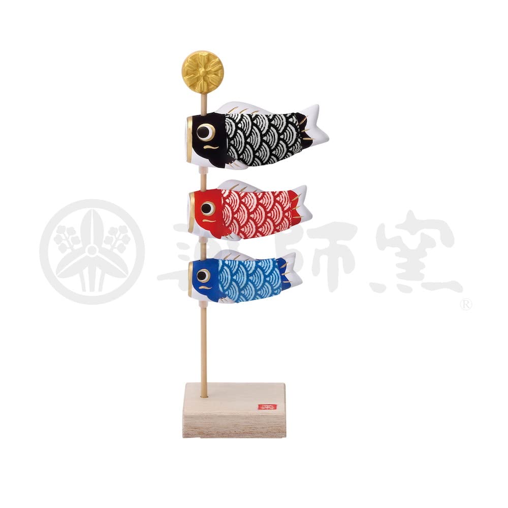 

Colored crepe carp streamer decoration May doll [18cm]