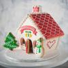 3D Weihnachtslebkuchenhausform Kunststoff Ausstecherset DIY Keksform Gebäck Kuchen Stempel Backwerkzeuge Zubehör