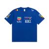 Red Bull Heren Dames F1 Raceteam T‑shirt, Zomer Korte Mouw Katoenen T‑shirt, Voor en Achter Print Casual Los Sport Topje, Meerkleurig