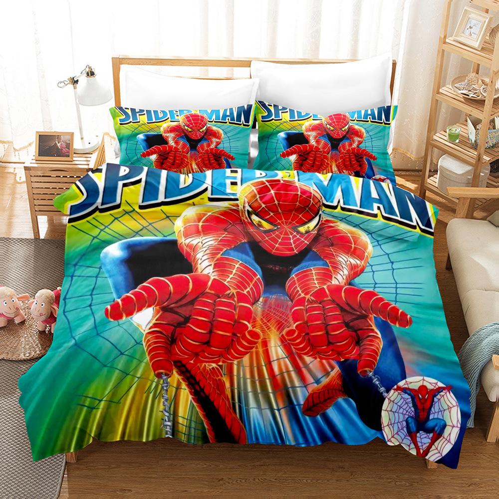 Home Textile Quilt Cover Pillowcase 3D Digital Printing Three-Piece Set American Style