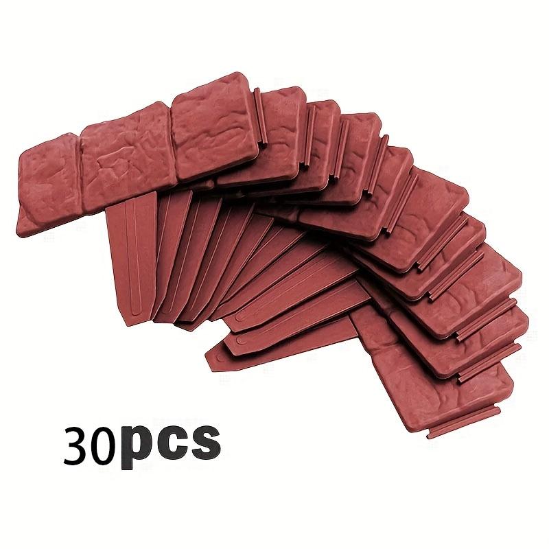 Plastic Garden Edging Border, Imitation Stone Fence Panels, Patio Outdoor Barrier, DIY Garden Landscape Edge Border Spliceable