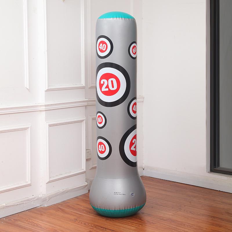 Langlebiger aufblasbarer PVC-Boxsack-Tumbler für Erwachsene & Kinder - Fitness- & Stressabbau-Sandsack-Spielzeug