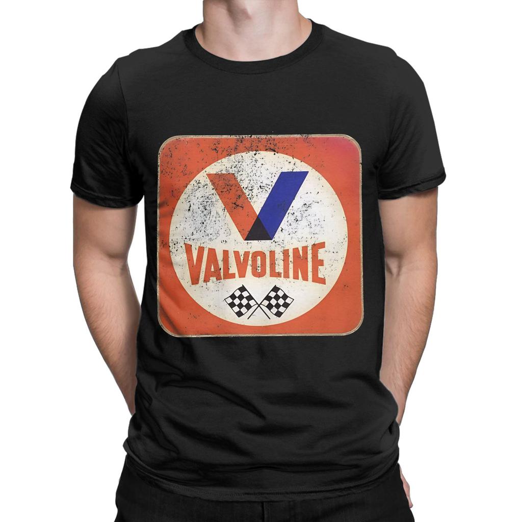 Valvoline Retro Schild Lustige Grafik 100% Baumwolle T-Shirt Valvoline Oberteile T-Shirts Für Unisex